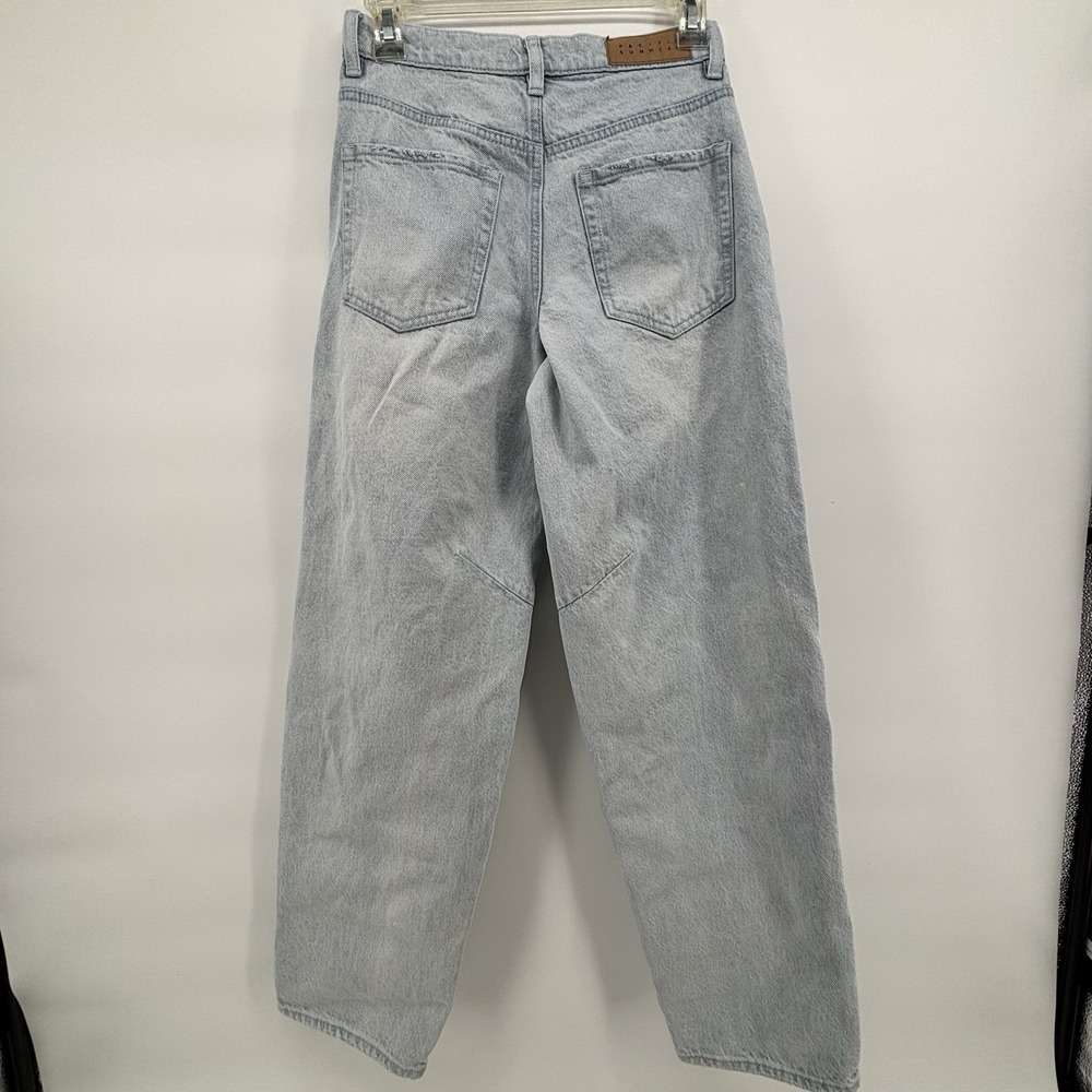 PACSUN Jessie High Rise Baggy Womens size 23 Light Wash Blue Denim Wide-Leg EUC - Picture 2 of 15